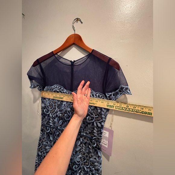 JS Collections Maxi Dress party cocktail elegant lace sheer mother of the bride - Picture 6 of 16